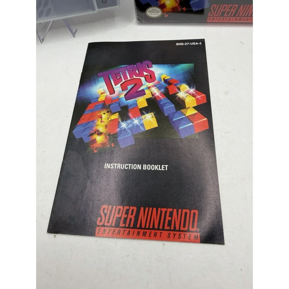 Tetris 2 SNES Super Nintendo Complete CIB Fast Shipping